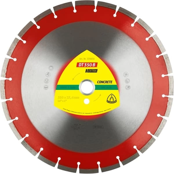 Алмазный диск KLINGSPOR 350X3X25,4/24S/10/S/DT/EXTRA/DT350B