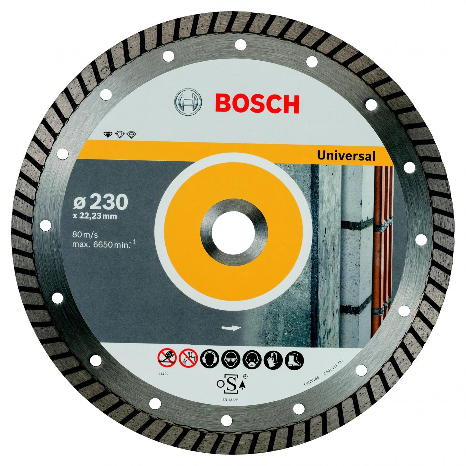 Круг алмазный STANDARD FOR UNIVERSAL TURBO (2608602393) Ф115х22мм универсальный