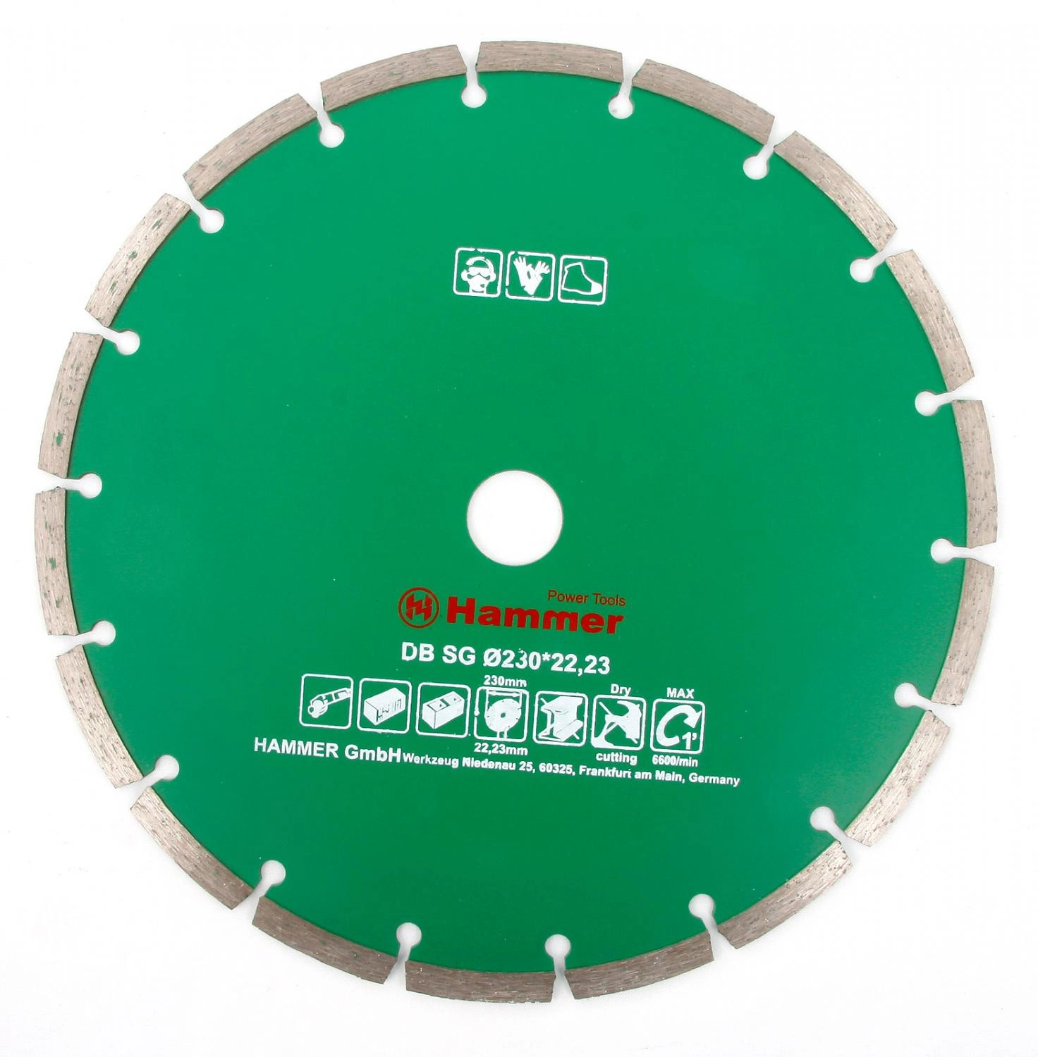 Круг алмазный DB SG 230*22мм