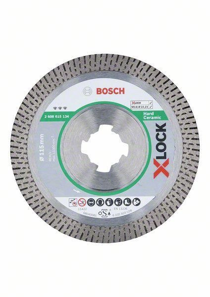 Круг алмазный BOSCH X-LOCK (2608615134) Ф115хX-LOCKмм по керамике