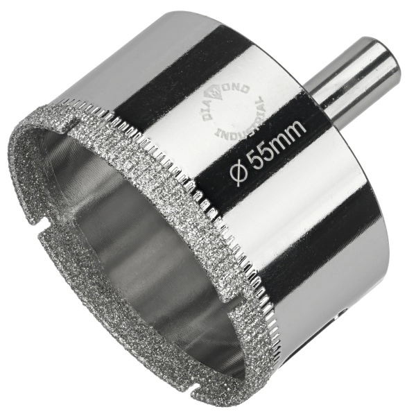 Алмазная коронка по керамике, плитке и стеклу 55 мм Diamond Industrial