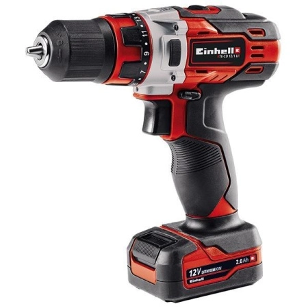 фото дрель аккумуляторная einhell te-cd 12/1 li (2x2.0ah)