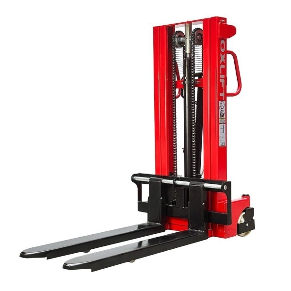 фото ручной гидравлический штабелер oxlift hs1520 2000 мм 1500 кг
