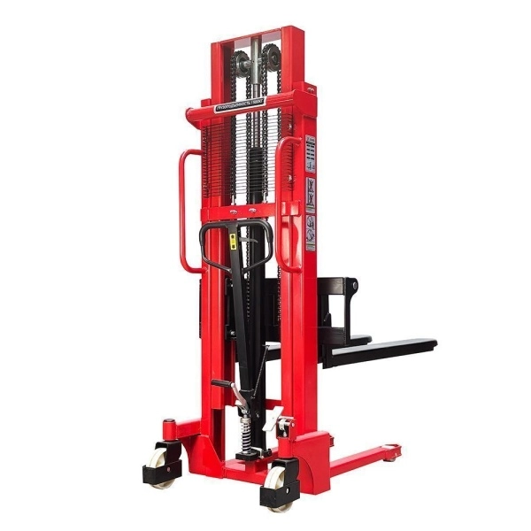 фото ручной гидравлический штабелер oxlift hs1525 1500 кг 2500 мм