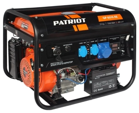 Бензиновый генератор PATRIOT GP 6510AE (474101580)