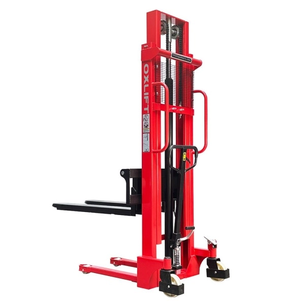 фото ручной гидравлический штабелер oxlift hs1530 3000 мм 1500 кг