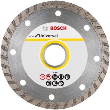 Круг алмазный BOSCH ECO UNIVERSAL TURBO 10шт. (2608615046) Ф125х22мм универсальный
