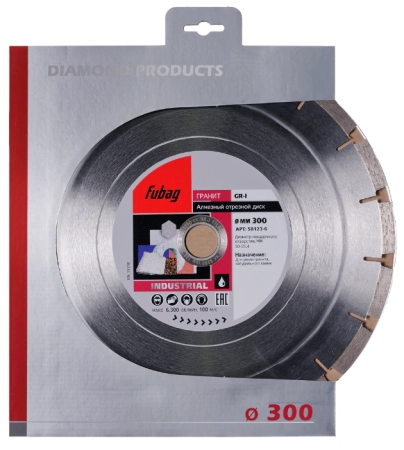Алмазный диск FUBAG GR-I 300х30х25,4 мм