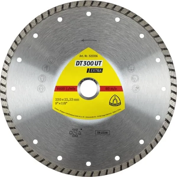 Алмазный диск KLINGSPOR 100X1,9X22,23/16/GRT//S/DT/EXTRA/DT300UT