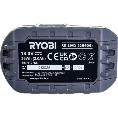 фото аккумулятор ryobi rb1820c