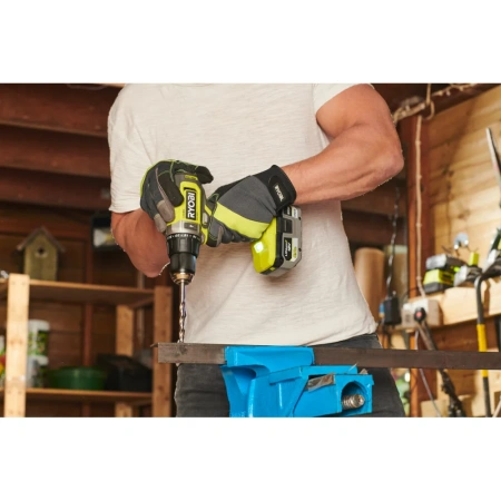 фото ударная дрель-шуруповерт ryobi rpd18-2c52s