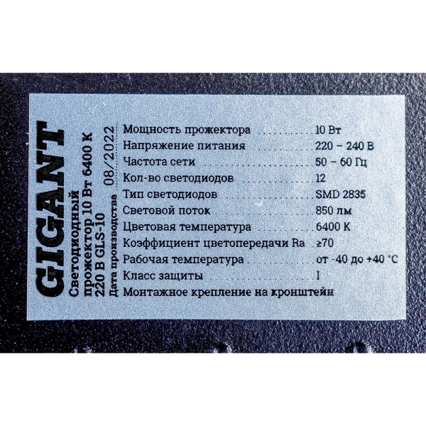 фото светодиодный прожектор gigant gls-10