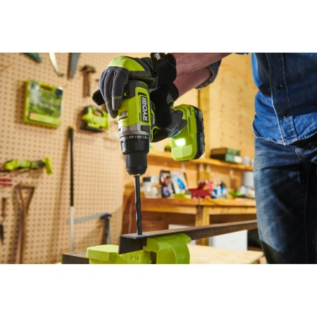 фото ударная дрель-шуруповерт ryobi rpd18-2c52s
